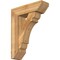 Ekena Millwork Olympic Slat Rough Sawn Bracket w/ Offset Brace, Western Red Cedar, 8"W x 26"D x 34"H BKT0806X26X34OLY06RWR - alternate 1